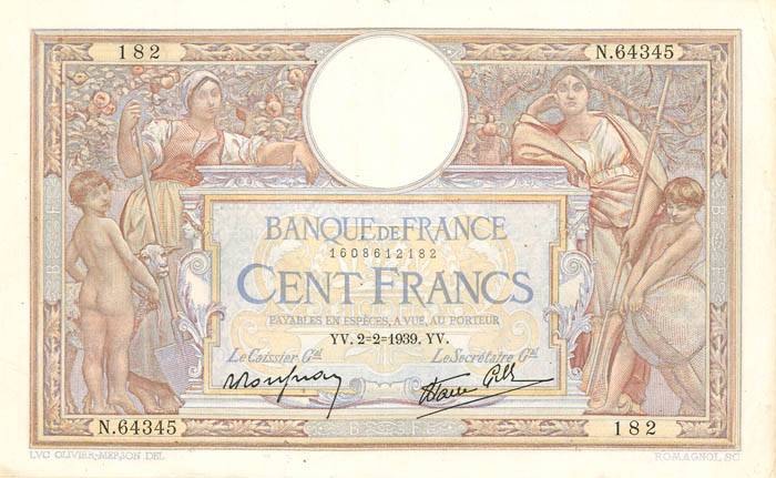 France P-86b - Foreign Paper Money